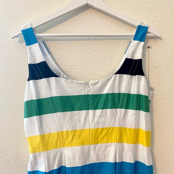 NINE WEST Striped A-Line Tank Dress- Retro Summer - Picture 10 of 13